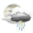 Mostly Cloudy with Showers and Chance of Storms