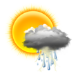 Partly Cloudy with Light Showers and Chance of Storms
